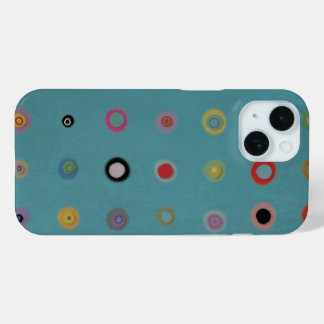 Coque Case-Mate iPhone Cercles vintages arrière - plan vert Ruth Fitta