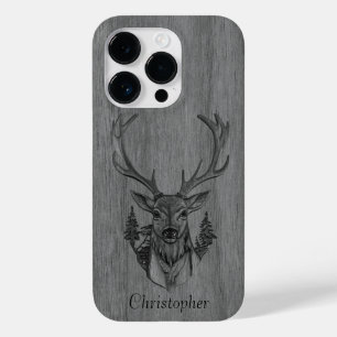 Coque Case-Mate iPhone Cerf - bois gravé - bois