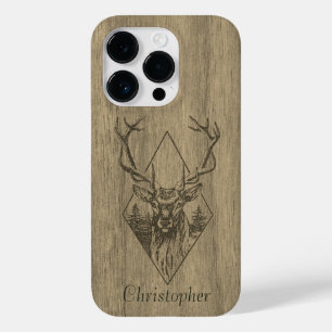 Coque Case-Mate iPhone Cerf - bois gravé - bois