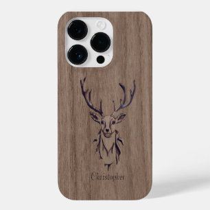 Coque Case-Mate iPhone Cerf - bois gravé - bois