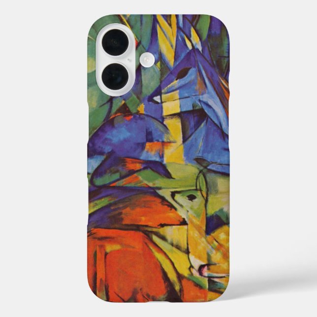 Coques Case-Mate iPhone Cerf dans la forêt II par Franz Marc, Art Vintage (Verso)