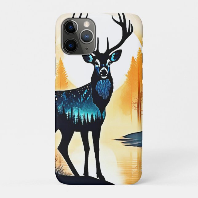 Coques Case-Mate iPhone Cerf de la forêt mystique (Dos)