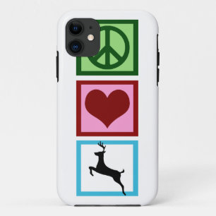 Coques Pour iPhone Cerfs communs d'amour de paix