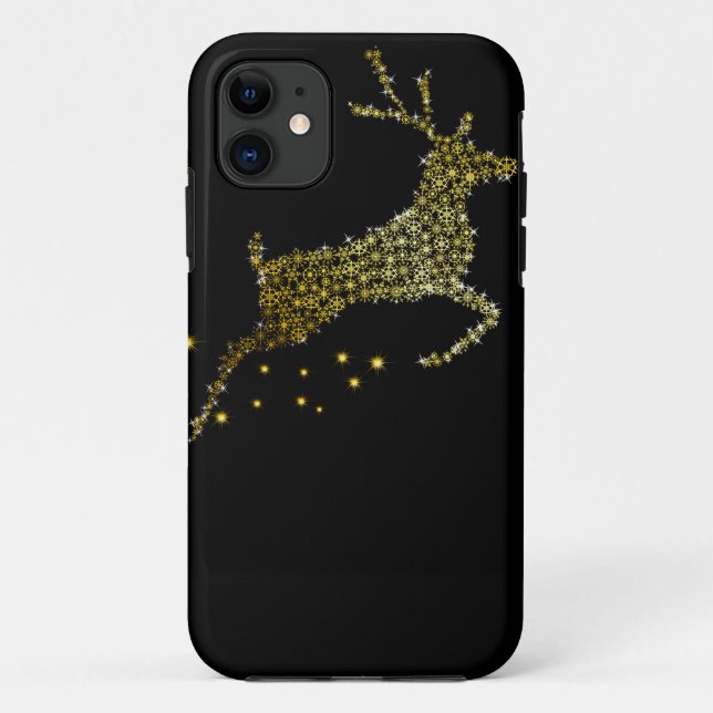 Coques Case-Mate iPhone Cerfs communs d'or de parties scintillantes de (Dos)