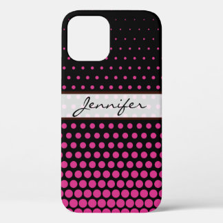 Case-Mate iPhone Case Cerise À pois Élégant Moderne Noir