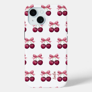Coque Case-Mate iPhone Cerise mignonne avec motif arc