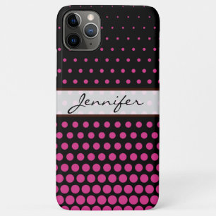 Case-Mate iPhone Case Cerise Polka Dot élégant Noir moderne
