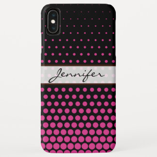 Case-Mate iPhone Case Cerise Polka Dot élégant Noir moderne