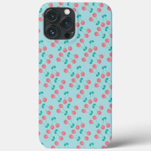Case-Mate iPhone Case Cerises Aquarelle Peinte à la Main Rose Turquoise