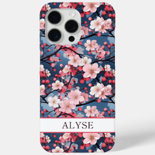 Coque Case-Mate iPhone Cerisiers en Fleurs Sakura Japonais Monogrammés