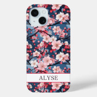 Cerisiers Fleuris Sakura Japonais Monogrammé