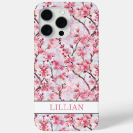 Coque Case-Mate iPhone Cerisiers Fleuris Sakura Monogramme