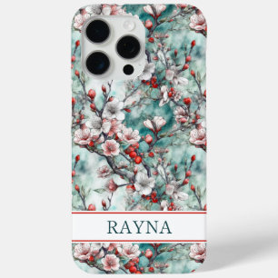 Coque Case-Mate iPhone Cerisiers Sakura Imprimé Monogrammé