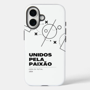 Coque Pour iPhone 16 Cerveau Tactique" iPhone - Édition Futsal 2026