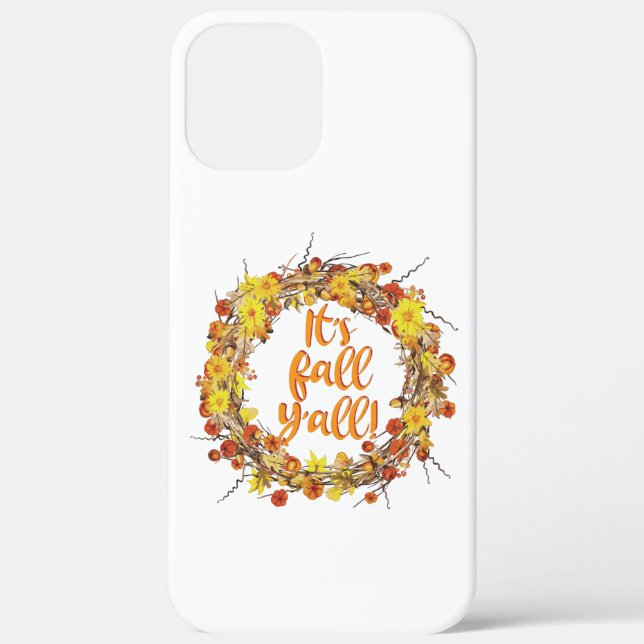 Coques Case-Mate iPhone C'est automne Y'all Orange Feuilles d'automne (Verso)