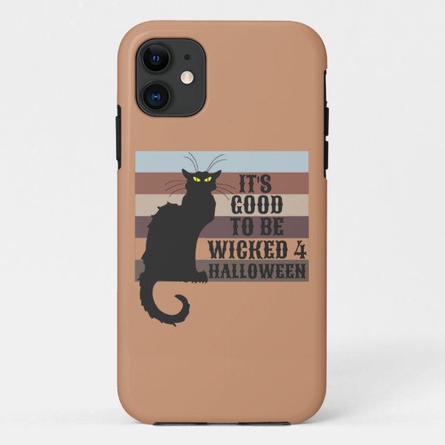 Coques Case-Mate iPhone C'EST BON D'ÊTRE REGARDÉ drôle HALLOween chat (Dos)