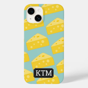 Coque Case-Mate iPhone C'est Cheesy ! Poids du fromage toon et initiales