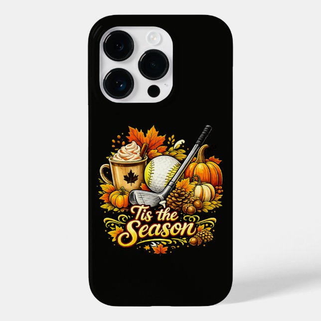 Coques Case-Mate iPhone C'est la saison Café épicé à la citrouille de golf (Verso)