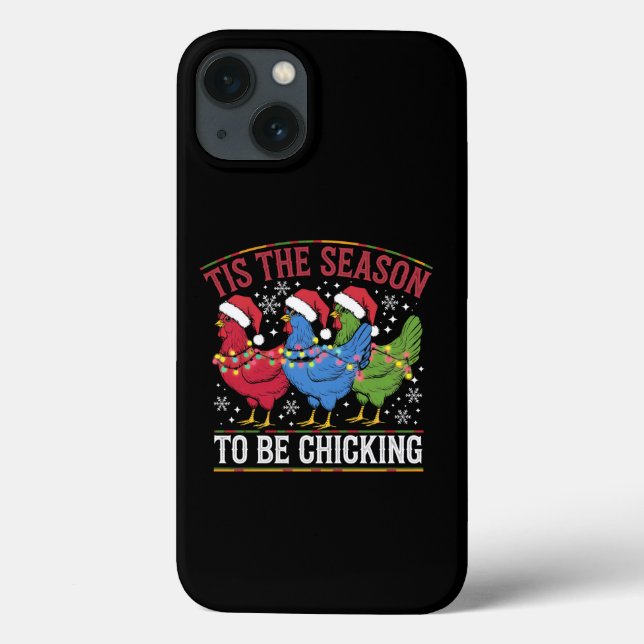 Coques Case-Mate iPhone C'est la saison d'être Chicking Xmas Chicken Weste (Verso)