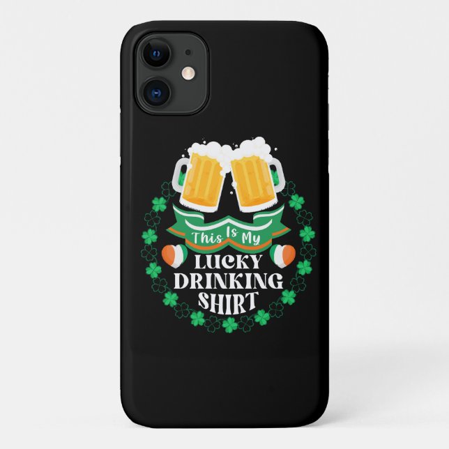Coques Case-Mate iPhone C'est ma Saint-Patrick de bière chanceuse (Dos)