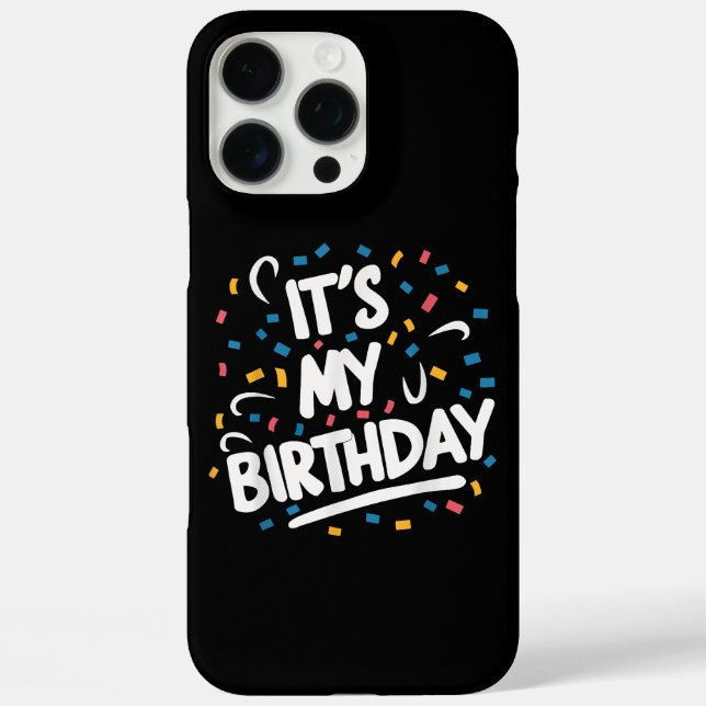 Coques Case-Mate iPhone C'est mon anniversaire pour les garçons les filles (Verso)