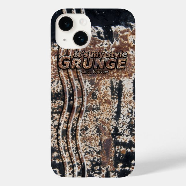 Coques Case-Mate iPhone C'est mon style GRUNGE Lettres rouillées (Verso)