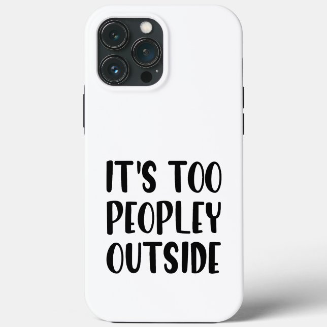Coques Case-Mate iPhone C'est Trop Peuplé Dehors (Verso)