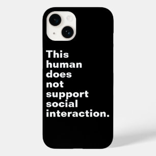 Coque Case-Mate iPhone Cet être humain ne soutient pas l'interaction soci