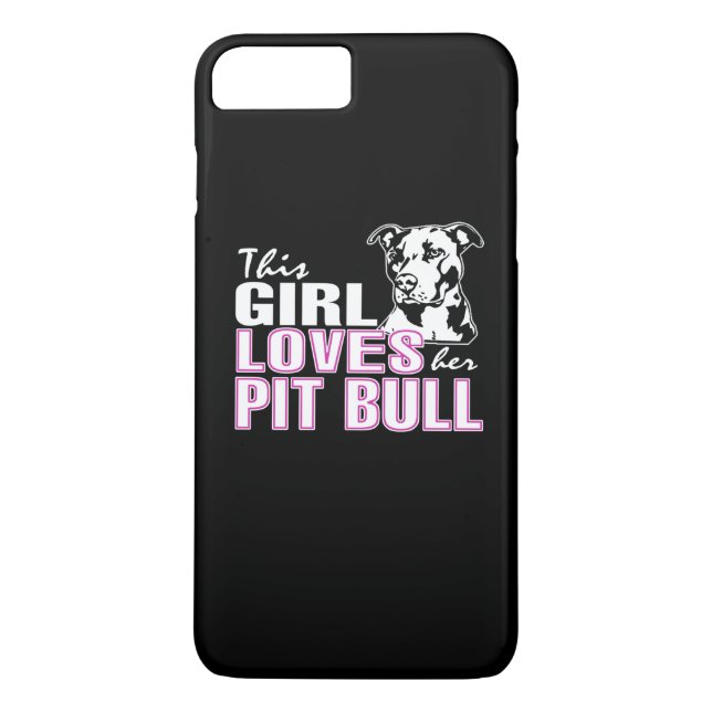 Coques Case-Mate iPhone Cette fille aime son PITBULL (Dos)