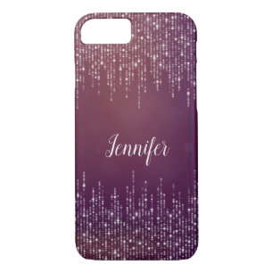 Coque Case-Mate Pour iPhone Chaîne de lumières violet personnalisé