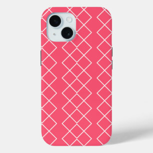 Coque Case-Mate iPhone Chaînes Carrés rouges et blanches