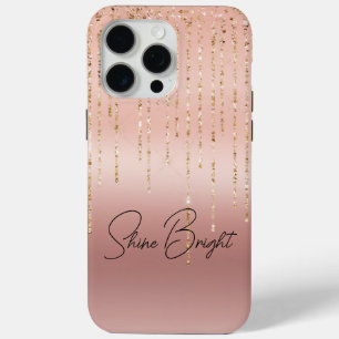 Coque Case-Mate iPhone Chaînes de glam or rose