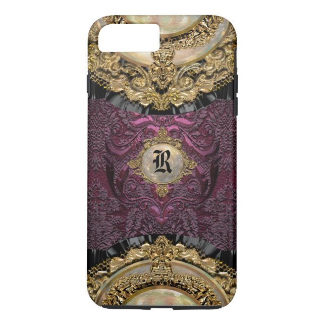 Coques Case-Mate iPhone Chalchadoriz Elegance Girl Monogramme Plus (Dos)