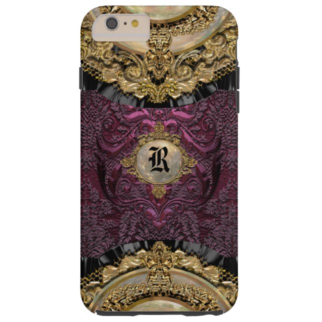 Coques Case-Mate iPhone Chalchadoriz Elegance Girl Monogramme Plus (Dos)