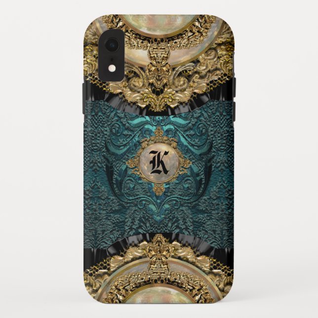 Coques Case-Mate iPhone Chalchadoriz mer magnifique Monogramme (Dos)