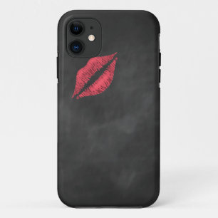 Coques Pour iPhone Chalkboard Kiss iPhone 5 Coque-Mate ID