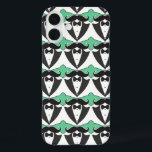 Coque Pour iPhone 16 Plus Chalkboard M. Tuxedo Mustache Mariage<br><div class="desc">Vibe Vintage branchée Funny Mustache Tuxedo Cravate noire coques iphone Mariage de Groom</div>