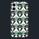 Coque Pour iPhone 16 Plus Chalkboard M. Tuxedo Mustache Mariage<br><div class="desc">Vibe Vintage branchée Funny Mustache Tuxedo Cravate noire coques iphone Mariage de Groom</div>