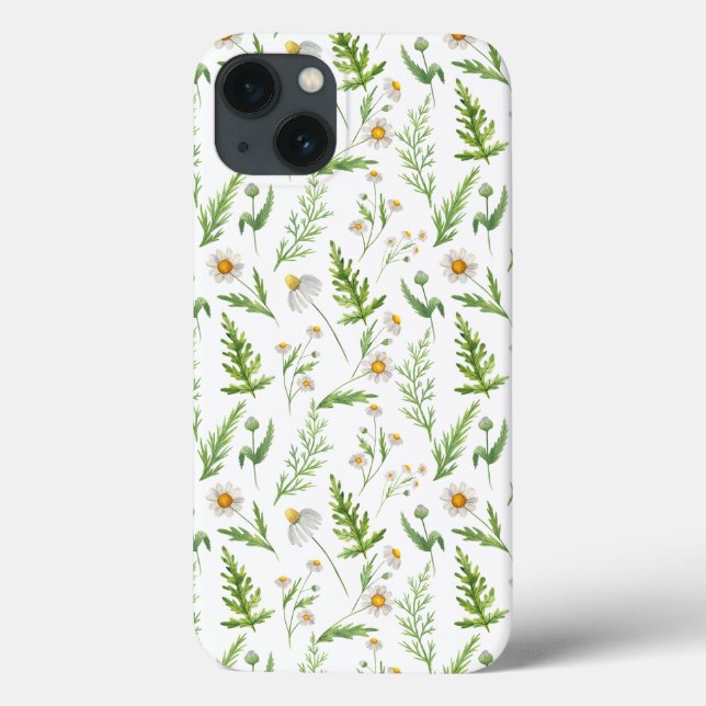 Coques Case-Mate iPhone Chamomile Fleur Botanique Rustique Motif (Verso)