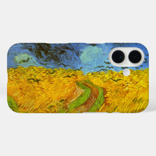 Coque Pour iPhone 16 Champ de blé avec corbeaux de Vincent van Gogh