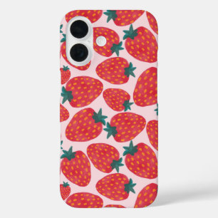 Coque Pour iPhone 16 Champ de fraises
