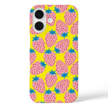 Champ de fraises jaune