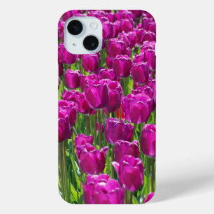 Coque Case-Mate iPhone Champ de tulipes pourpres