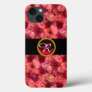 iPhone 13 CASE CHAMP ROSE ROSE ROSE ROSE ROSE ROSE ROUGE, MONOGRA