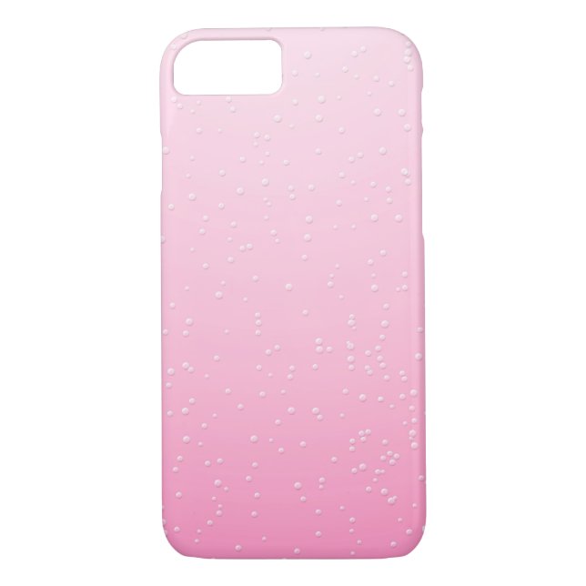 Coques Case-Mate iPhone Champagne rose avec minuscules bulles Art Arrière  (Dos)