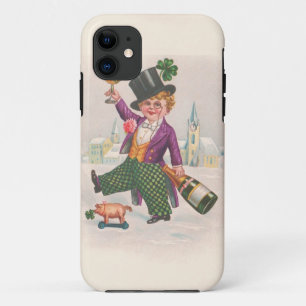 Coques Pour iPhone Champagne vintage Shamrock Jour de la Saint Patric