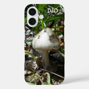 Coque Pour iPhone 16 Champignon avec vos initiales