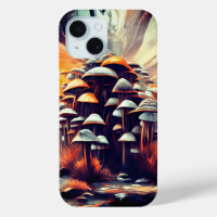 Champignons Abstraits enchantés - Art Imaginaire