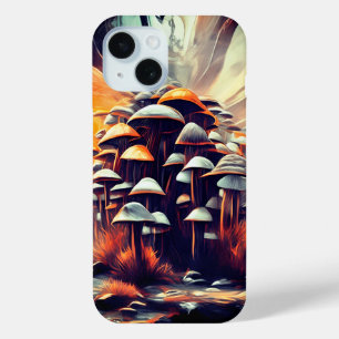 Coque Case-Mate iPhone Champignons Abstraits enchantés - Art Imaginaire