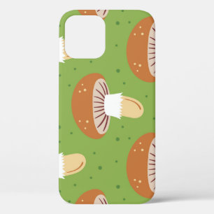Case-Mate iPhone Case Champignons d'automne : motif sans couture verte.